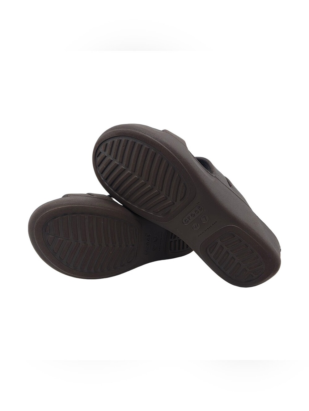 Crocs Monterey Strappy Wedge Espresso Brown Size 7 - Picture 5 of 6